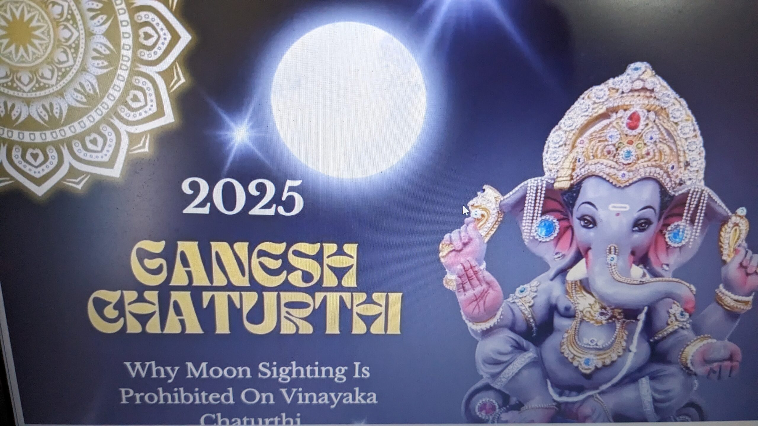 Ganesh chaturthi 2025